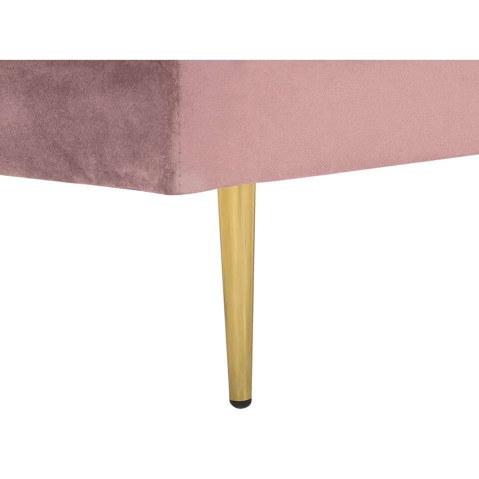 MIRAMAS - Chaise Longue - Roze - Linkerzijde - Fluweel 7 MIRAMAS - Chaise Longue - Roze - Linkerzijde - Fluweel - Afbeelding 7