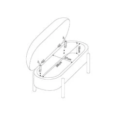 Opbergbank Stof Beige - Met Opbergruimte - 108x41x48cm - Vieve -Leenbakker Winkel cd755f0ce363424f9ef5c5703a37018c 1