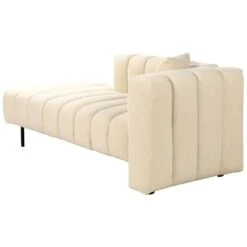 LANNILS - Chaise Longue - Beige - Rechtszijdig - Fluweel -Leenbakker Winkel cdfad78252d041afb04e0d1be573fb37