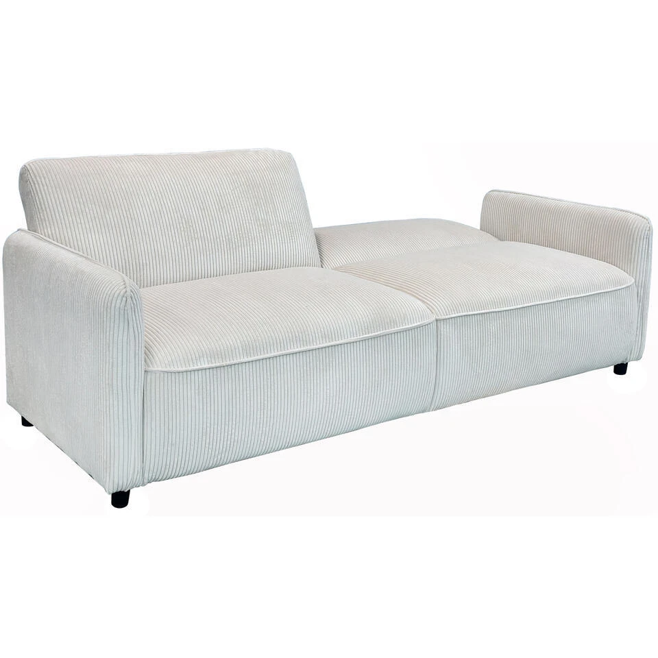 Alicia - Slaapbank 3-zits In Crèmekleurige Stof 7 Alicia - Slaapbank 3-zits In Crèmekleurige Stof - Afbeelding 7