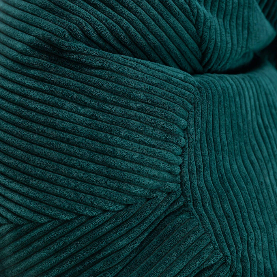 Icon Zitzak En Poef Kingston - Corduroy Zitzak - Blauwgroen 7 Icon Zitzak En Poef Kingston - Corduroy Zitzak - Blauwgroen - Afbeelding 7
