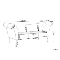 NANTILLY - Chaise Longue - Grijs - Symmetrisch - Fluweel -Leenbakker Winkel cf4db06d9e284c72ab3b7bf0792885cc 2
