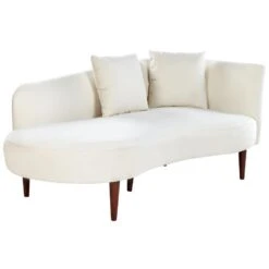 CHAUMONT - Chaise Longue - Crème - Rechterzijde - Fluweel -Leenbakker Winkel cf74f45d6d994e938f0c3dcca1eaa49c