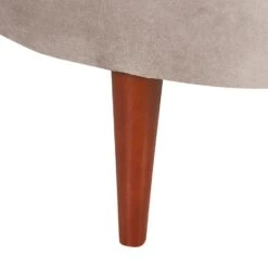 CHAUMONT - Chaise Longue - Taupe - Rechterzijde - Fluweel -Leenbakker Winkel d0753891c9e246588130a76fb4df10c7 1