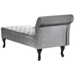 PESSAC - Chaise Longue - Lichtgrijs - Rechterzijde - Fluweel -Leenbakker Winkel d107772fc9d14abaadc577fa7e5b927e