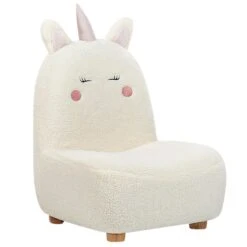 LULEA - Kinderstoel - Wit - Nepbont -Leenbakker Winkel d1640038966a4422a2bff441cf3b8fe6