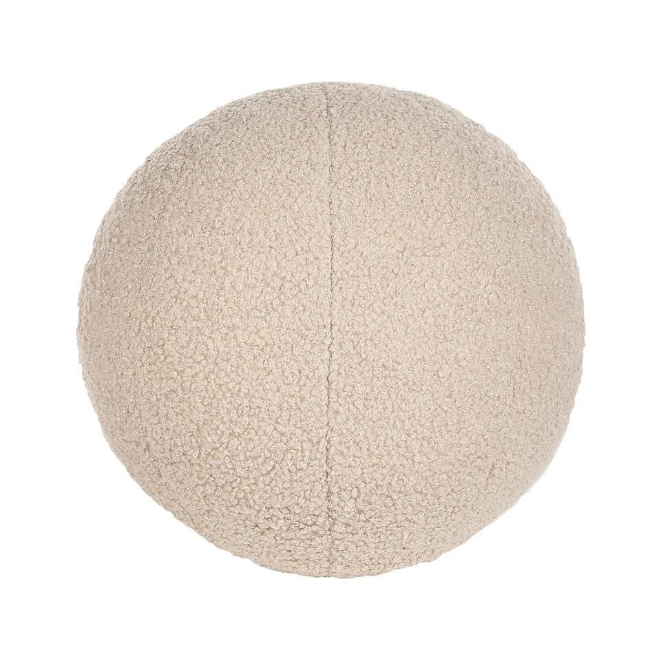 LEIREN - Fauteuil - Beige - Bouclé 8 LEIREN - Fauteuil - Beige - Bouclé - Afbeelding 8