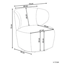 ALVDAL - Fauteuil - Beige - Polyester -Leenbakker Winkel d1c9a6e34bcf4f86b3e8c088b51450e4