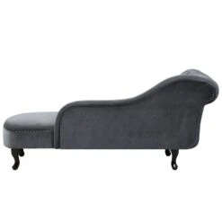 NIMES - Chaise Longue - Grijs - Linkerzijde - Fluweel -Leenbakker Winkel d21d7eba48244d9291add2bcd961c853