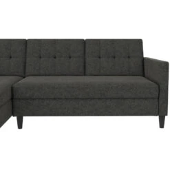 Hartford - 3-zits Hoekslaapbank In Antraciet Stof -Leenbakker Winkel d35338db1d6a44dba456174b0fb0eeb4