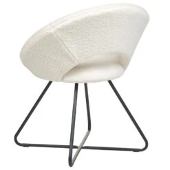 RACHEL - Fauteuil - Wit - Bouclé -Leenbakker Winkel d358ce92a3114c8d839d250e484b2287