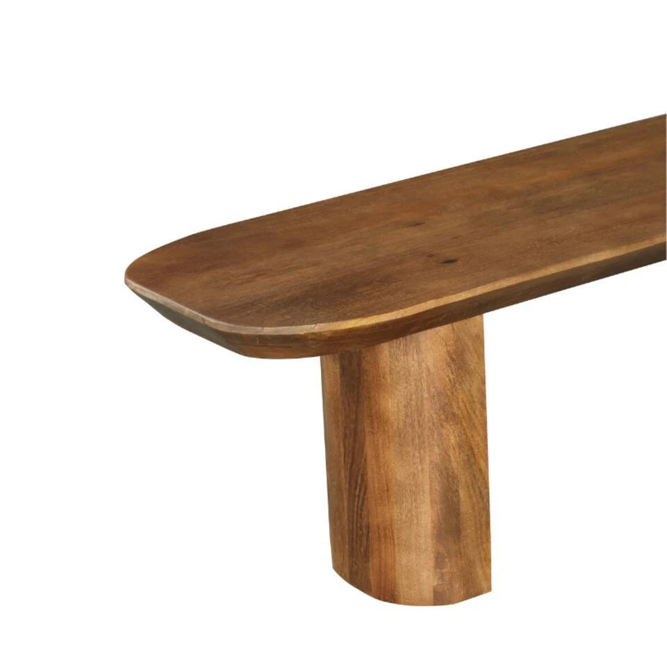 StarFurn Eetkamerbank Walnoot Mangohout - 220x38x45cm - Maré 8 StarFurn Eetkamerbank Walnoot Mangohout - 220x38x45cm - Maré - Afbeelding 8