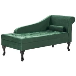 PESSAC - Chaise Longue - Donkergroen - Rechterzijde - Fluweel -Leenbakker Winkel d3fecd63d7d84b99b2122d360d2a45c8