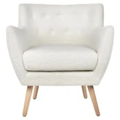 DRAMMEN - Chesterfield Fauteuil - Wit - Bouclé 15 DRAMMEN - Chesterfield Fauteuil - Wit - Bouclé -Leenbakker Winkel d4290287aff64a38b470ced7e8146501