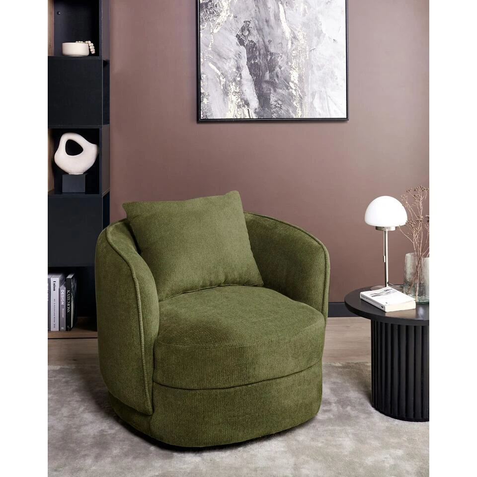 ANDALEN - Fauteuil - Groen - Polyester 2 ANDALEN - Fauteuil - Groen - Polyester - Afbeelding 2