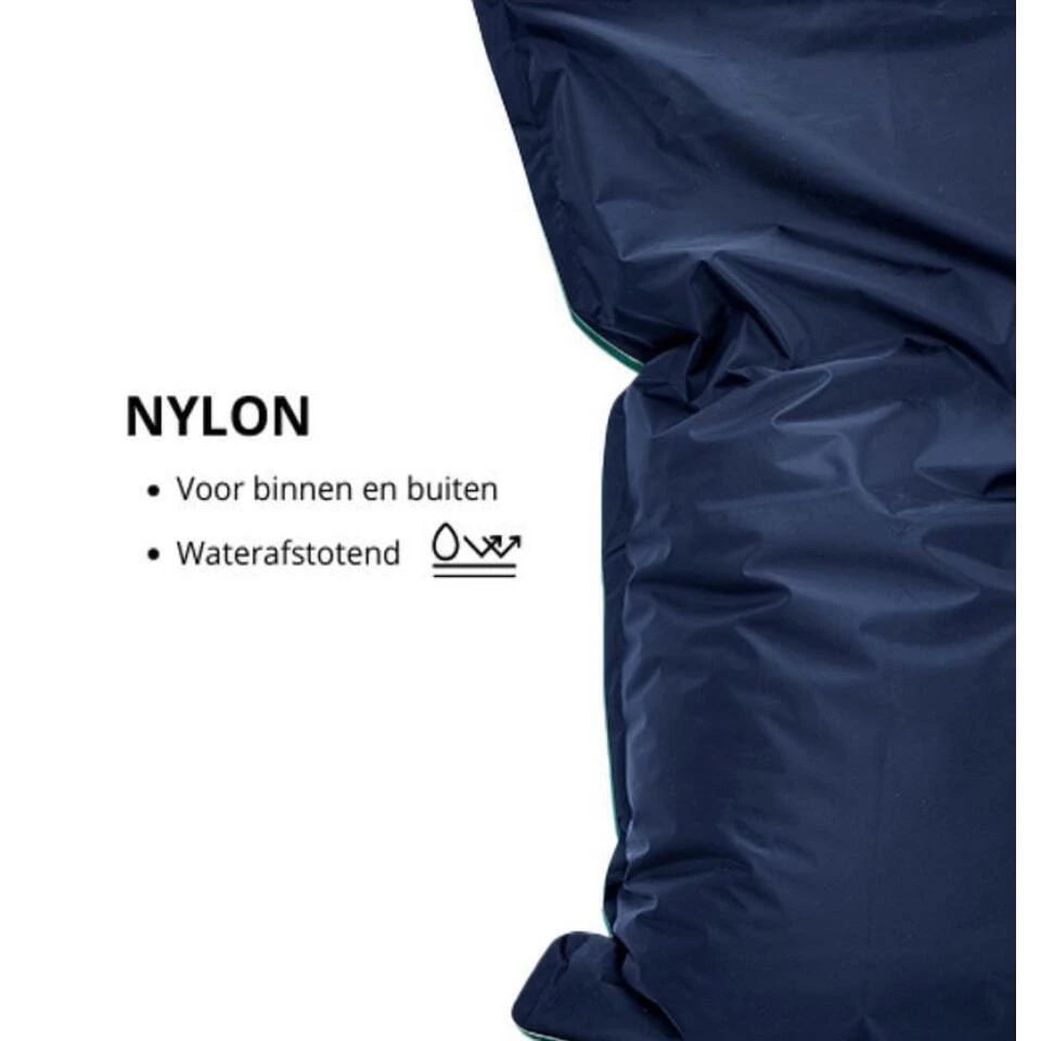 Parya Home - Ruime Zitzakken - Kussen - Nylon - 100x150 Cm - Blauw 2 Parya Home - Ruime Zitzakken - Kussen - Nylon - 100x150 Cm - Blauw - Afbeelding 2