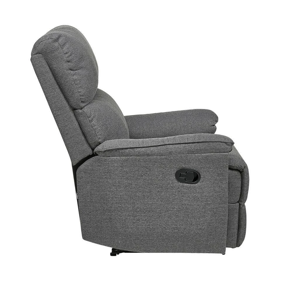 EVERTON - TV-fauteuil - Grijs - Polyester 6 EVERTON - TV-fauteuil - Grijs - Polyester - Afbeelding 6