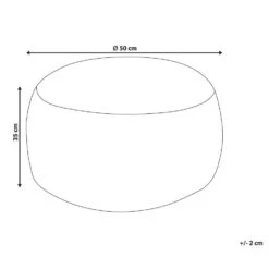 KANDHKOT - Poef - Grijs - 50 X 35 - Katoen -Leenbakker Winkel d5bfc617f84c451a91063ebb8b50e602