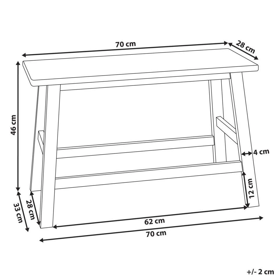 IGUAZU - Bankje - Lichtbruin - Bamboe 4 IGUAZU - Bankje - Lichtbruin - Bamboe - Afbeelding 4