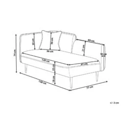 CHEVANNES - Chaise Longue - Roze - Linkszijdig - Polyester -Leenbakker Winkel d646b185c14f4ad1ae123d8775f565de