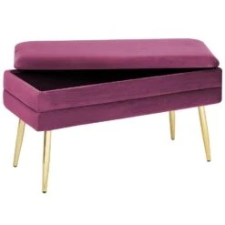 DURHAM - Bankje - Roze - Fluweel -Leenbakker Winkel d68c11b609304080a043043cb205ae1e