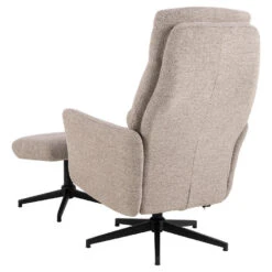 Hioshop London Fauteuil Recliner Met Voetenbank Bouclé Beige -Leenbakker Winkel d73ccdf7f6ec4ec79f6ab9d317469698