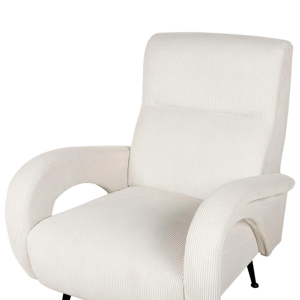 SVALOV - Fauteuil - Crème - Corduroy 8 SVALOV - Fauteuil - Crème - Corduroy - Afbeelding 8
