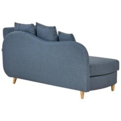 MERI II - Chaise Longue Met Opbergruimte - Blauw - Rechts - Fluweel -Leenbakker Winkel d7b1a48f55044fd0abd7e24100bae095