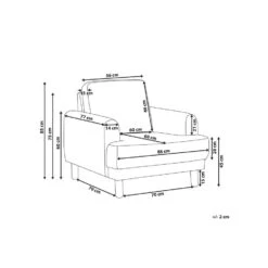 TUVE - Fauteuil - Taupe - Polyester -Leenbakker Winkel d7bfd43a4fd2461aae57b7a84f38b837