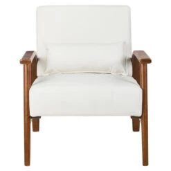 SKARA - Fauteuil - Off-white - Kunstleer -Leenbakker Winkel d8672b9428ef4b43af75f84e5cde3480