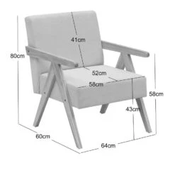 Fauteuil Van Massief Hout En Stof Terracotta -Leenbakker Winkel d89238ada480424bac3d983db06da9ea
