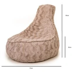 Parya Stoel Zitzak Bont - Zitzakfauteuil - Woonkamerzitzak - Beige - Senior -Leenbakker Winkel d914e9a8f4584ae48880685e1694340d