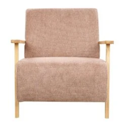 LESJA - Fauteuil - Roze - Stof -Leenbakker Winkel d91f9291c82649b99d4b4c5e4bea87e7
