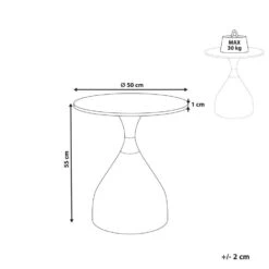 ITUNA - Bijzettafel - Gebroken Wit - Gesinterde Steen 10 ITUNA - Bijzettafel - Gebroken Wit - Gesinterde Steen -Leenbakker Winkel d9f112c84d144deab26d30886dc41621