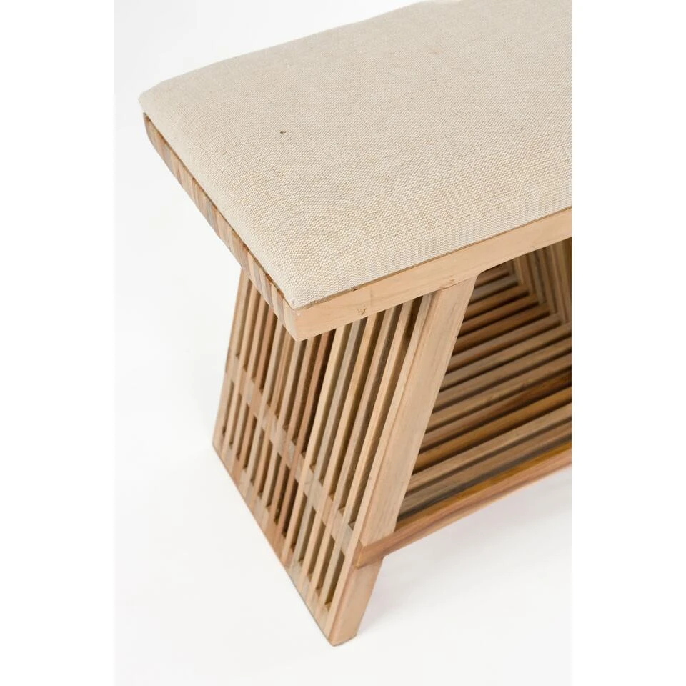 Housecraft Living Djia Krukje Teak Hout - Bruin 3 Housecraft Living Djia Krukje Teak Hout - Bruin - Afbeelding 3