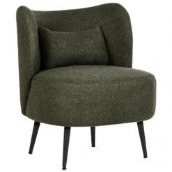 OTSBY - Fauteuil - Donkergroen - Bouclé -Leenbakker Winkel dc92018b3e55493c90aba8e3f131be3b