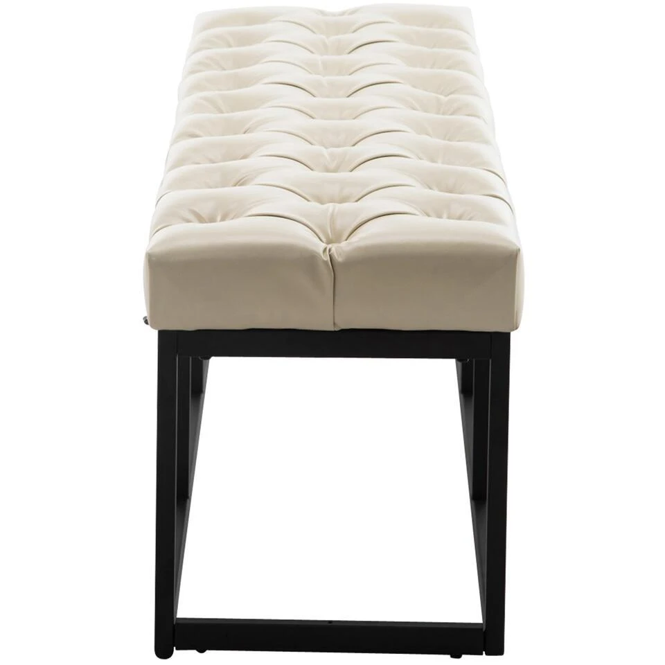 CLP 2-zits Bankje Amun 120 Cm - Creme 4 CLP 2-zits Bankje Amun 120 Cm - Creme - Afbeelding 4