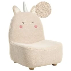 LULEA - Kinderstoel - Lichtbeige - Bouclé -Leenbakker Winkel dce842b44321421e9031a5e5ce7c167c