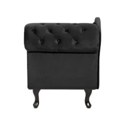 NIMES - Chaise Longue - Zwart - Rechterzijde - Fluweel -Leenbakker Winkel dd0213638a6343e1ab2ed84014213f72