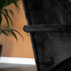 Fauteuil Hailey Velvet Zwart - Stof - Groen -Leenbakker Winkel de14afea88c24c308806b489f6c8ac82