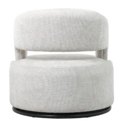 Draaifauteuil - Stof Beige - Hoogte Rugleuning 77cm - Eliza -Leenbakker Winkel de4d90dfebfd4a1592ebb6ce49491633