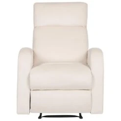 VERDAL - Relaxfauteuil Handmatig - Wit - Fluweel -Leenbakker Winkel dec199a8d0364974a56e09a2264f8a4e