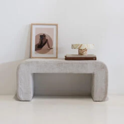 Halbankje Beige Stof - 99x38x46cm - Sera -Leenbakker Winkel defdb2445020487e99aca2aaec1a5b4f