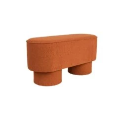 Housecraft Marcos Bankje Bouclé Rood/ Bruin -Leenbakker Winkel e0081b0898a942109dfb06d90cf761e7