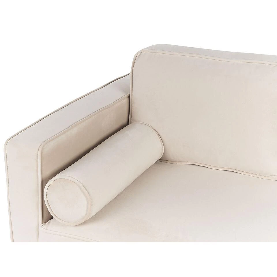 MIRAMAS - Chaise Longue - Beige - Linkerzijde - Fluweel 8 MIRAMAS - Chaise Longue - Beige - Linkerzijde - Fluweel - Afbeelding 8