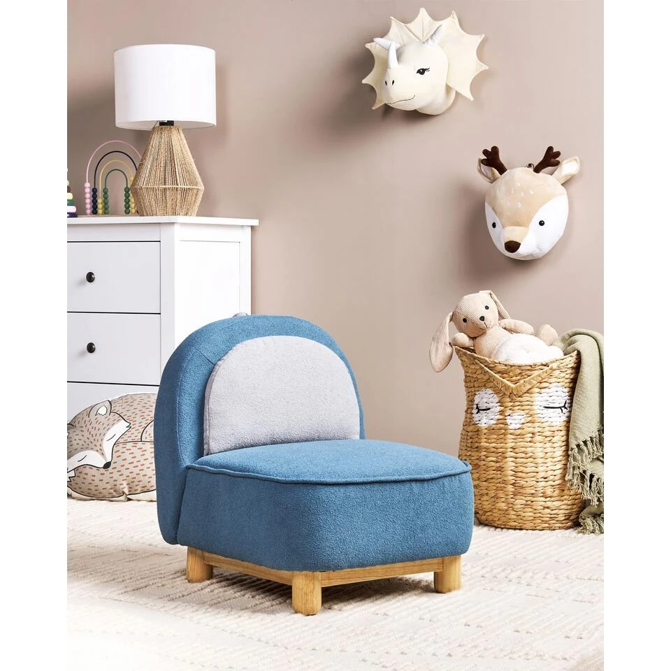 FABORG - Kinderstoel - Blauw - Polyester 2 FABORG - Kinderstoel - Blauw - Polyester - Afbeelding 2