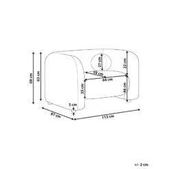 LEIREN - Fauteuil - Beige - Bouclé 10 LEIREN - Fauteuil - Beige - Bouclé -Leenbakker Winkel e1df5189ceed46aaa21b71ee8ba8dac5 1