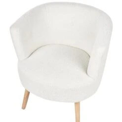 ODENZEN - Fauteuil - Wit - Bouclé 18 ODENZEN - Fauteuil - Wit - Bouclé -Leenbakker Winkel e2e91e560fd44a28b5e6a9d6d5570e92