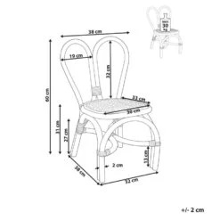 DESIMI - Kinderstoel - Paars - Rotan -Leenbakker Winkel e502f45b17344831be61b5f99cd390c0 1