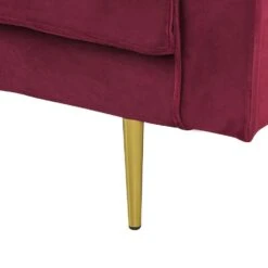 MIRAMAS - Chaise Longue - Rood - Rechterzijde - Fluweel -Leenbakker Winkel e578ed5b83d544bf8b0daa5f3a2514bf